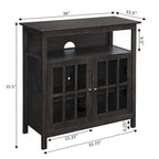 Convenience Concepts Big Sur Highboy 40 inch TV Stand with Storage Cabinets