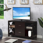 Convenience Concepts Oxford Deluxe 2 Drawer TV Stand with Shelves for TVs up to 55 Inches