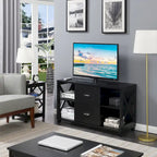Convenience Concepts Oxford Deluxe 2 Drawer TV Stand with Shelves for TVs up to 55 Inches