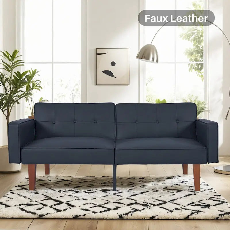 Futon Sofa Bed, Convertible Futon Couch Bed, Loveseat Sleeper Sofa, Daybed for Living Room, Apartment, Office