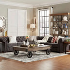 Knightsbridge Chesterfield L-shaped Sectional by iNSPIRE Q Artisan