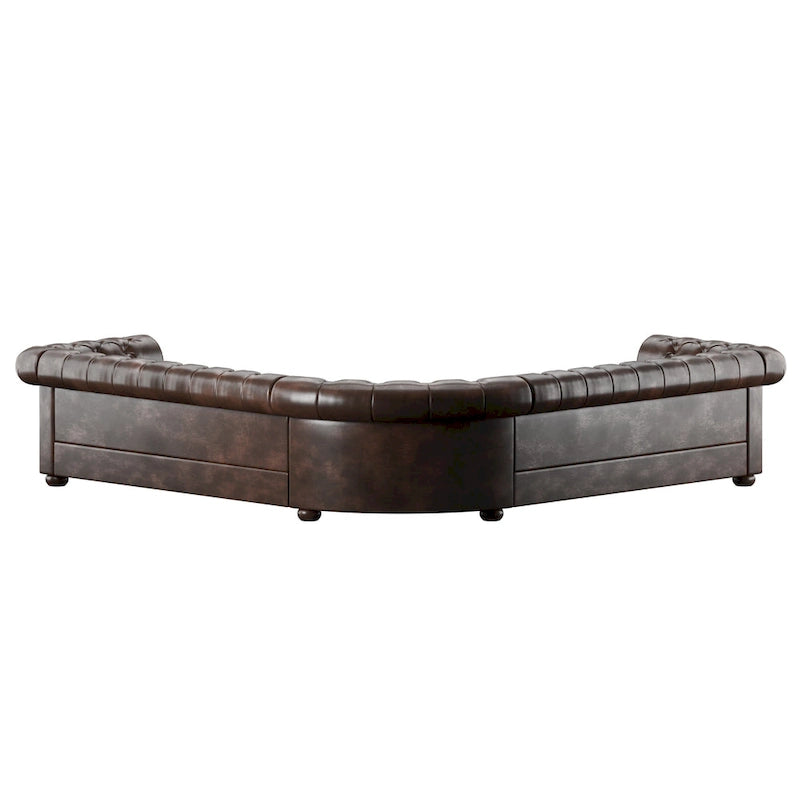 Knightsbridge Chesterfield L-shaped Sectional by iNSPIRE Q Artisan