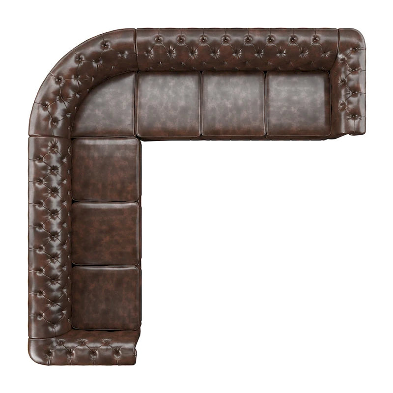 Knightsbridge Chesterfield L-shaped Sectional by iNSPIRE Q Artisan