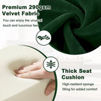 Tufted Velvet Accent Chair Upholstered Living Room Side Chair - 27.6 W x 28 D x 31.3 H