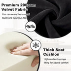 Tufted Velvet Accent Chair Upholstered Living Room Side Chair - 27.6 W x 28 D x 31.3 H