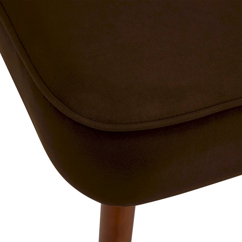 Tufted Velvet Accent Chair Upholstered Living Room Side Chair - 27.6 W x 28 D x 31.3 H