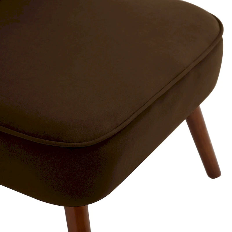 Tufted Velvet Accent Chair Upholstered Living Room Side Chair - 27.6 W x 28 D x 31.3 H