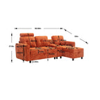 HOMEFUN Velvet/PU/Fabric Upholstered Tufted L-Shape Sectional Storage Convertible Sofa