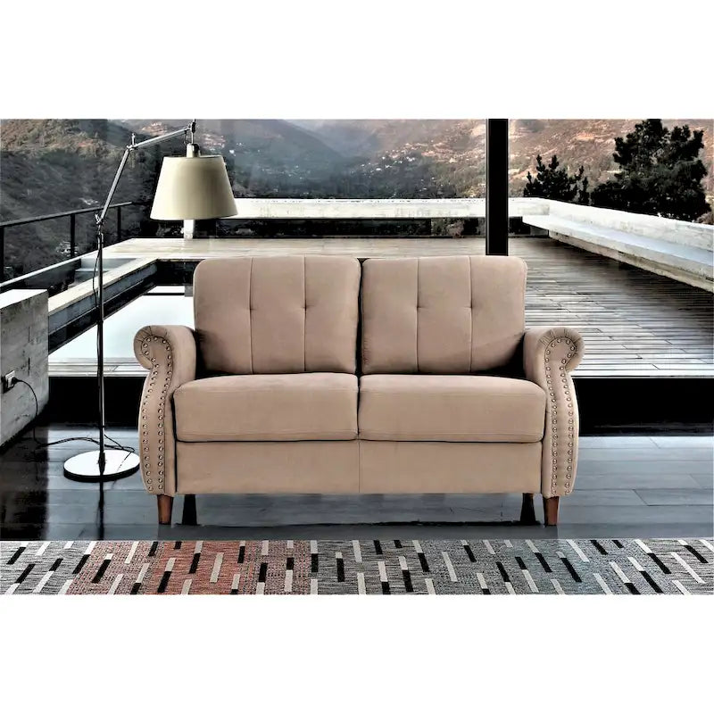 Bruce Nailhead Loveseat