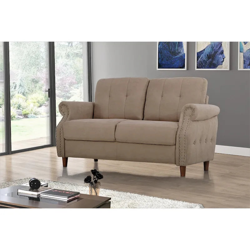 Bruce Nailhead Loveseat