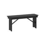 40 x 12 Antique Rustic Solid Pine Folding Farm Bench
