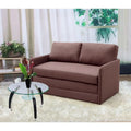 Porch & Den Claiborne Reversible 5.1 inches Foam Fabric Loveseat and Sofa Bed