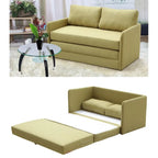 Porch & Den Claiborne Reversible 5.1 inches Foam Fabric Loveseat and Sofa Bed