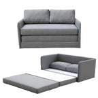 Porch & Den Claiborne Reversible 5.1 inches Foam Fabric Loveseat and Sofa Bed