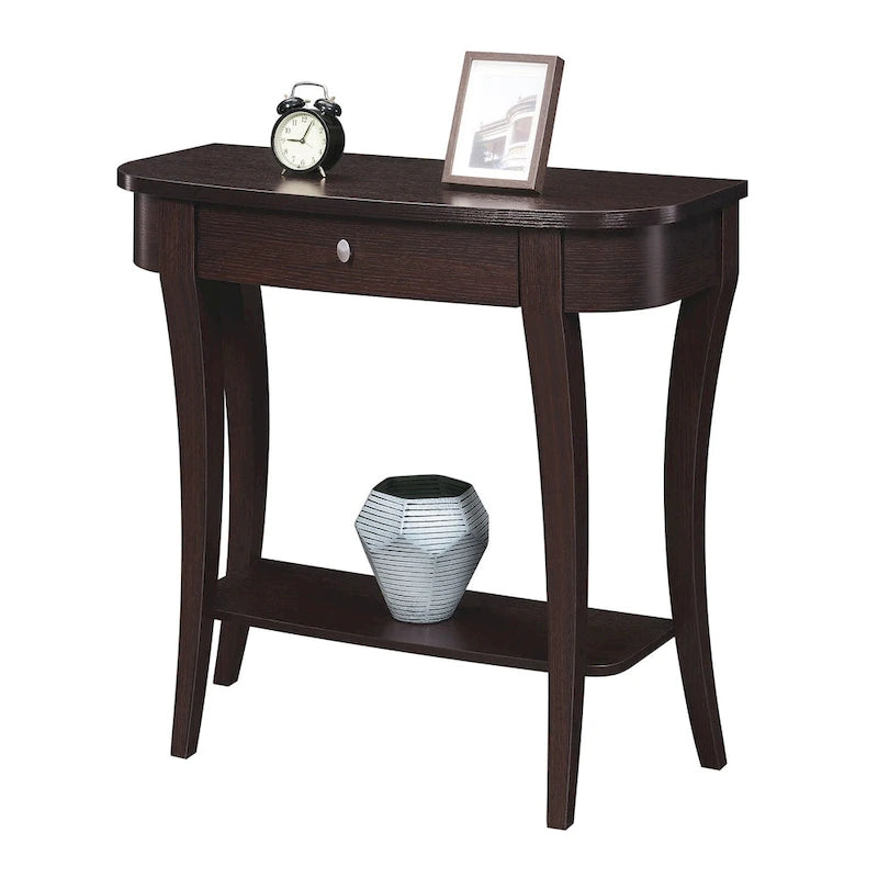 Convenience Concepts Newport 1 Drawer Console Table with Shelf