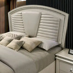 Xian Glam White Solid Wood 2-Piece Platform Bedroom Set with LED by Furniture of America
