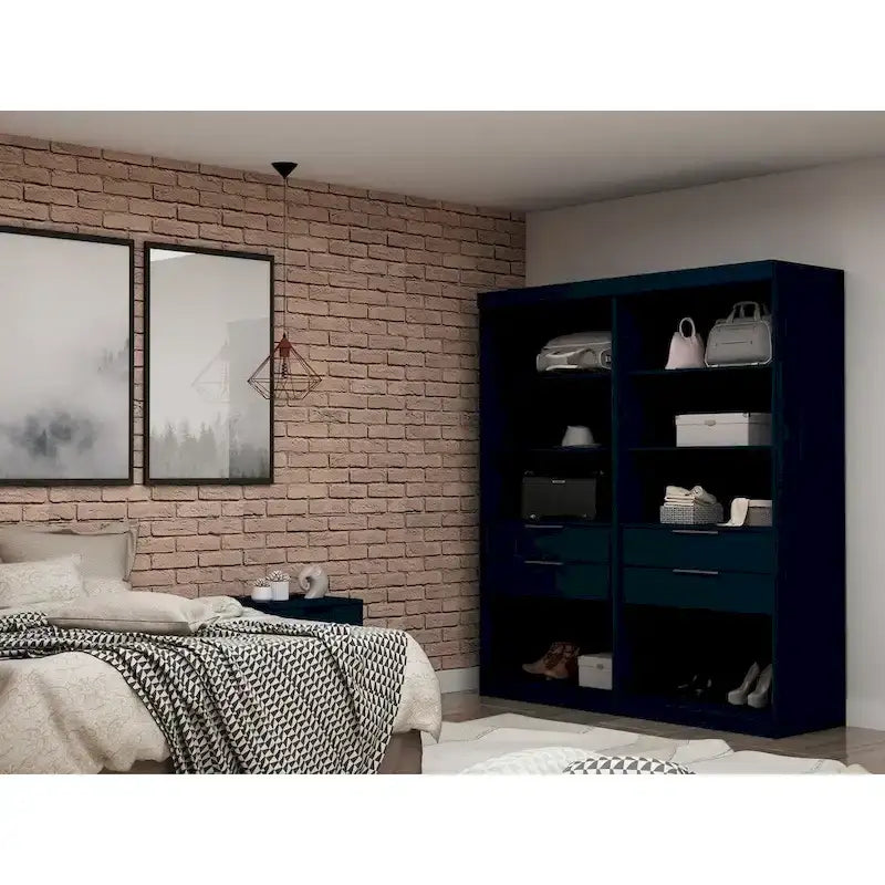 Mulberry Open 2 Sectional Modern Wardrobe Closet