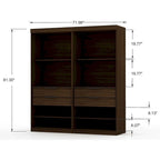 Mulberry Open 2 Sectional Modern Wardrobe Closet