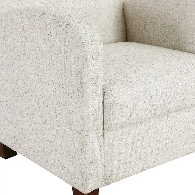 Aiden Chair & Ottoman with Espresso Legs