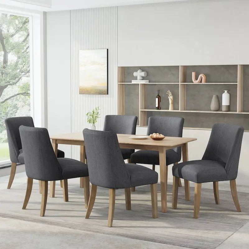 Frances Fabric Dining Chair (Set of 6) by Christopher Knight Home