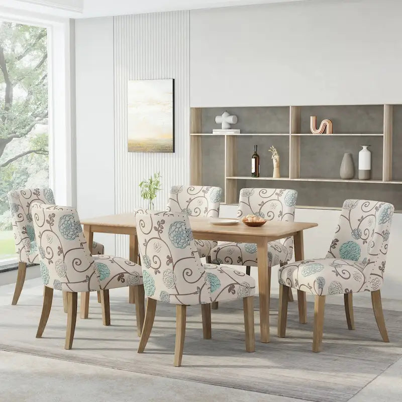 Frances Fabric Dining Chair (Set of 6) by Christopher Knight Home