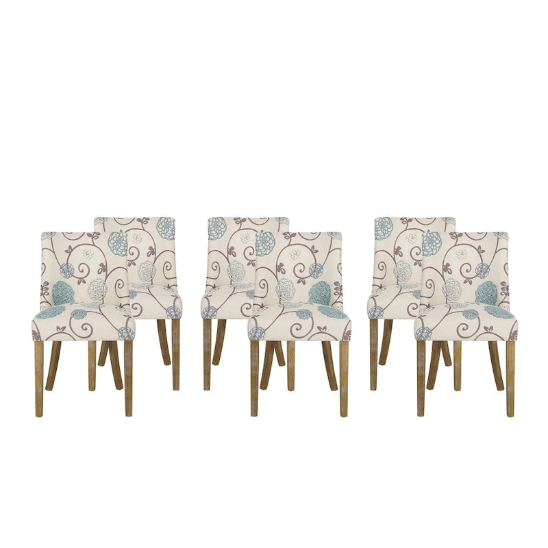 Frances Fabric Dining Chair (Set of 6) by Christopher Knight Home