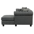 Morden Fort Chesterfield Sofa Living Room Furniture Couches Linen