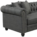 Morden Fort Chesterfield Sofa Living Room Furniture Couches Linen