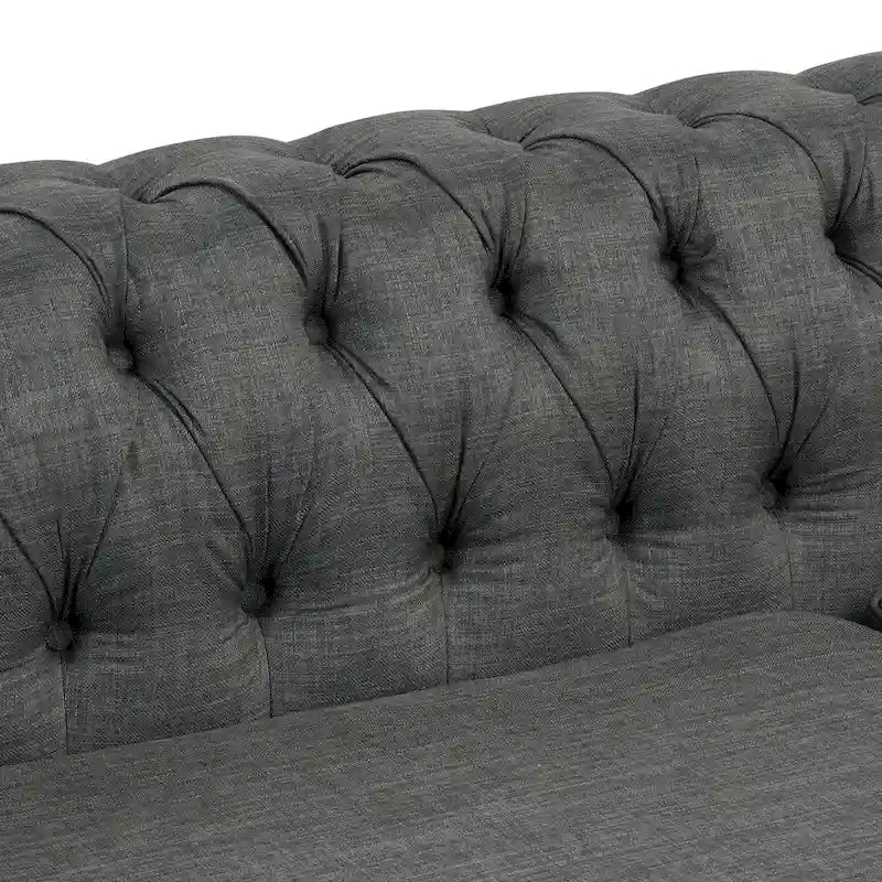 Morden Fort Chesterfield Sofa Living Room Furniture Couches Linen