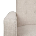 Denison Upholstered Loveseat Pushback Recliner by Christopher Knight Home