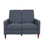 Denison Upholstered Loveseat Pushback Recliner by Christopher Knight Home