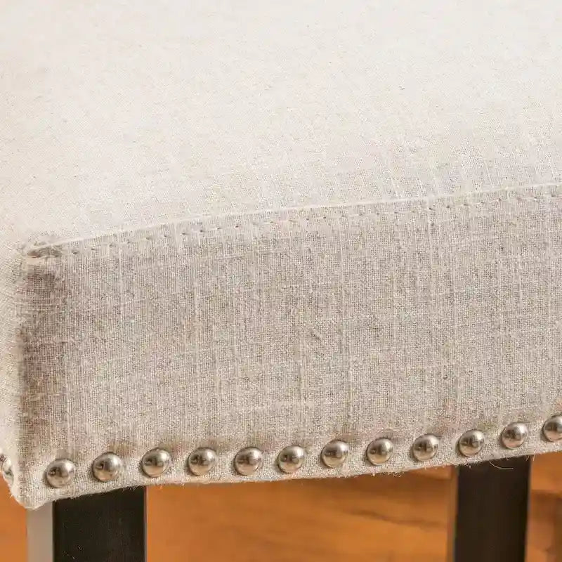 Mayfield Contemporary Linen Barstool (Set of 2) by Christopher Knight Home - 22.25 D x 18.50 W x 44.50 H
