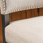 Mayfield Contemporary Linen Barstool (Set of 2) by Christopher Knight Home - 22.25 D x 18.50 W x 44.50 H