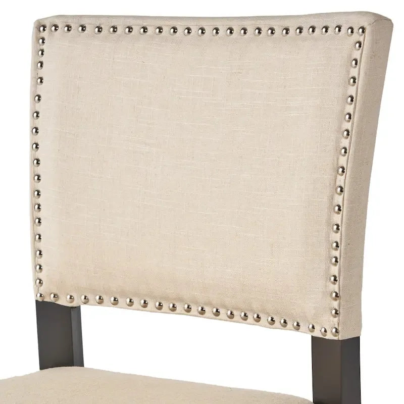 Mayfield Contemporary Linen Barstool (Set of 2) by Christopher Knight Home - 22.25 D x 18.50 W x 44.50 H