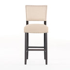 Mayfield Contemporary Linen Barstool (Set of 2) by Christopher Knight Home - 22.25 D x 18.50 W x 44.50 H