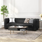 Goyette Faux Leather 3 Seater Sofa by Christopher Knight Home
