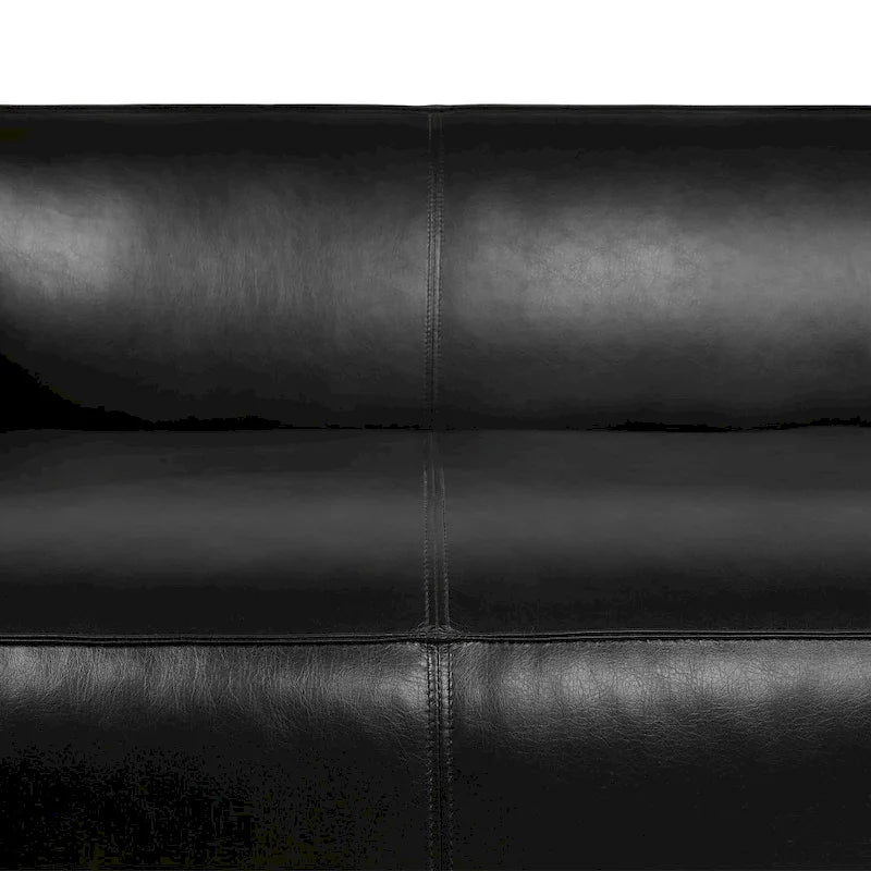 Goyette Faux Leather 3 Seater Sofa by Christopher Knight Home