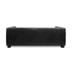 Goyette Faux Leather 3 Seater Sofa by Christopher Knight Home