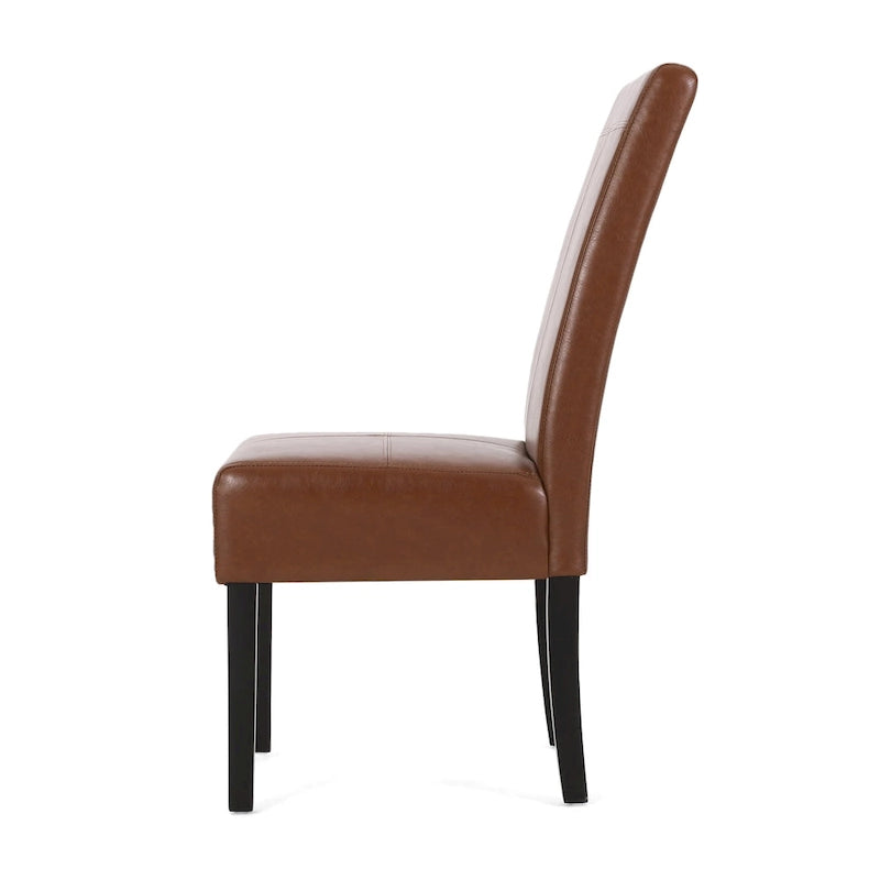 Pertica Upholstered T-Stitch Dining Chairs (Set of 6) by Christopher Knight Home