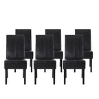 Pertica Upholstered T-Stitch Dining Chairs (Set of 6) by Christopher Knight Home