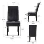 Pertica Upholstered T-Stitch Dining Chairs (Set of 6) by Christopher Knight Home