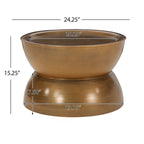 Minkler Iron Hourglass Coffee Table by Christopher Knight Home