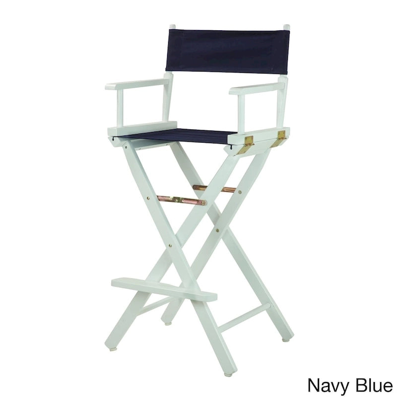 White Frame 30-inch Director's Chair