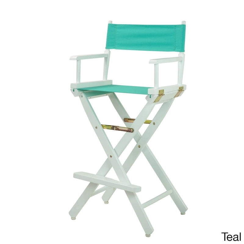 White Frame 30-inch Director's Chair