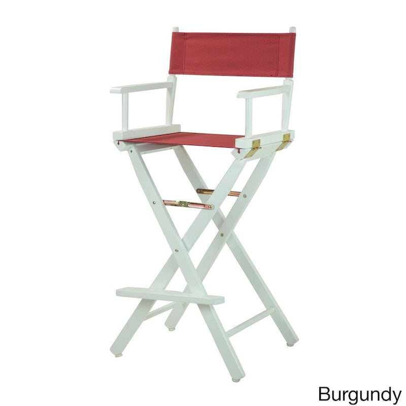 White Frame 30-inch Director's Chair