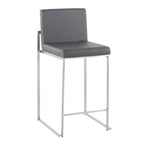 Silver Orchid Forrest High Back Counter Stool - Set of 2