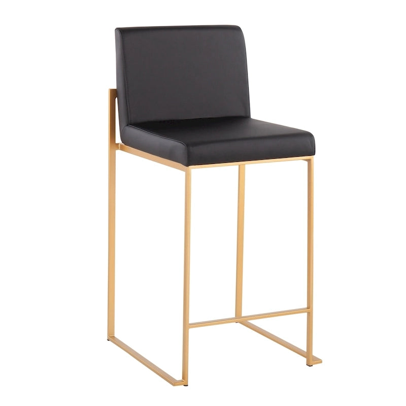 Silver Orchid Forrest High Back Counter Stool - Set of 2