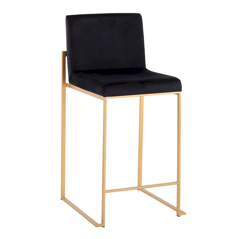 Silver Orchid Forrest High Back Counter Stool - Set of 2