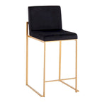 Silver Orchid Forrest High Back Counter Stool - Set of 2