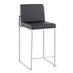 Silver Orchid Forrest High Back Counter Stool - Set of 2